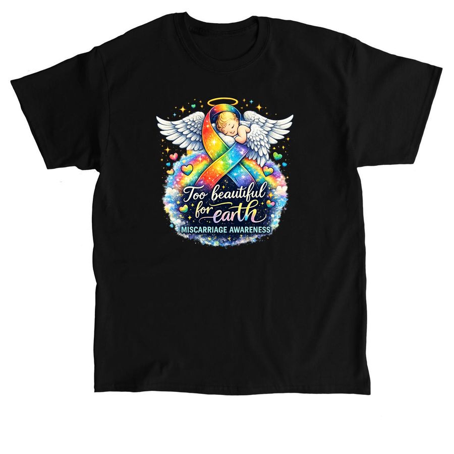 Miscarriage Awareness, a Black Classic Unisex Tee