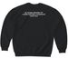 ENERGY NEVER DIES, a Black Softstyle Crewneck Sweatshirt (back-view)