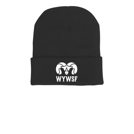 Beanie With Logo, a Black Printed Cuffed Beanie