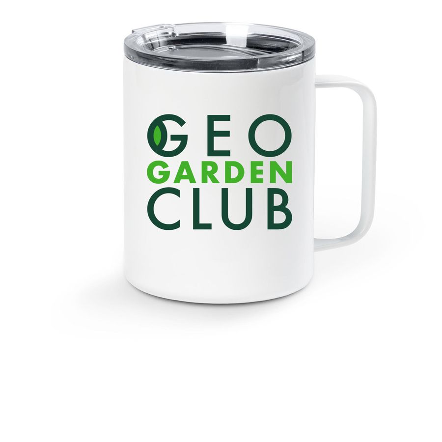 Travel Mugs, a White Stainless Steel Travel Mug