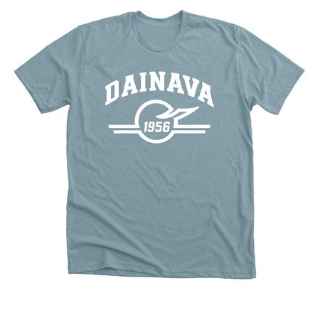 Adult and Youth Dainava 70th Collection, a Heather Blue Lagoon Premium Unisex Tee