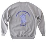 PCHS Cat Design Apparel Fundraiser, a Sport Grey Softstyle Crewneck Sweatshirt (back-view)