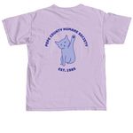 PCHS Cat Design Apparel Fundraiser, a Orchid Comfort Colors Unisex Tee (back-view)