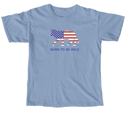 Born to Be Wild Collection, a Washed Denim Comfort Colors Unisex Tee