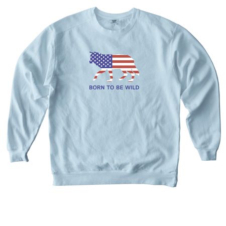 Born to Be Wild Collection, a Chambray Comfort Colors Crewneck Sweatshirt