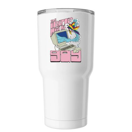 Tumbler | 2026 | Internet Fish, a White Insulated Tumbler