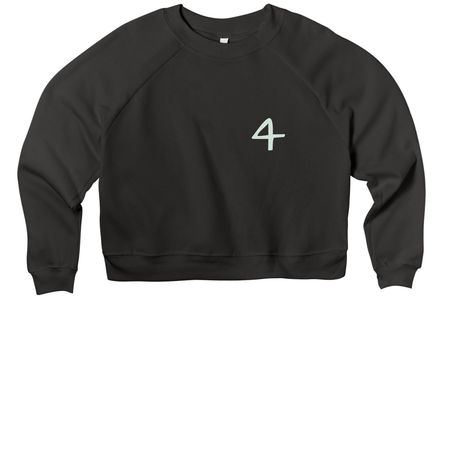 4th Annual, a Black Women's Premium Cropped Raglan Sweatshirt