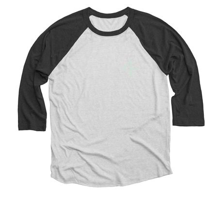 4th Annual, a Black and Heather White 3/4 Sleeve Baseball Tee