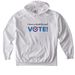 I have a disability and VOTE!, a White Comfort Colors Pullover Hoodie