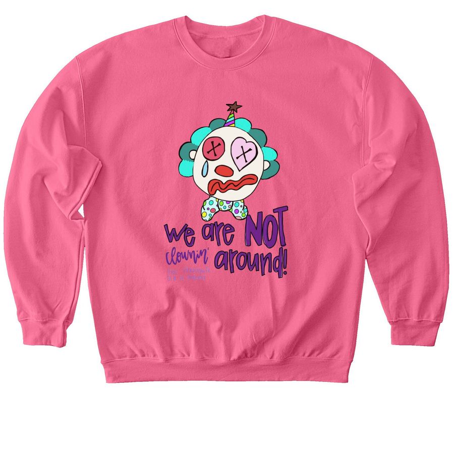 Clowning Around Edition, a Pink Lemonade Softstyle Crewneck Sweatshirt
