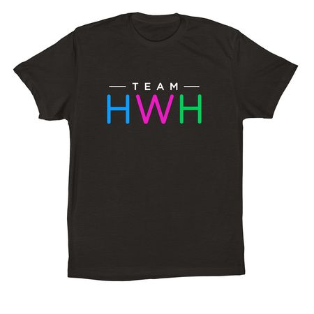 Support TeamHWH, a Black Premium Cotton Tee