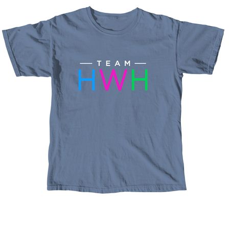 Support TeamHWH, a Blue Jean Comfort Colors Unisex Tee