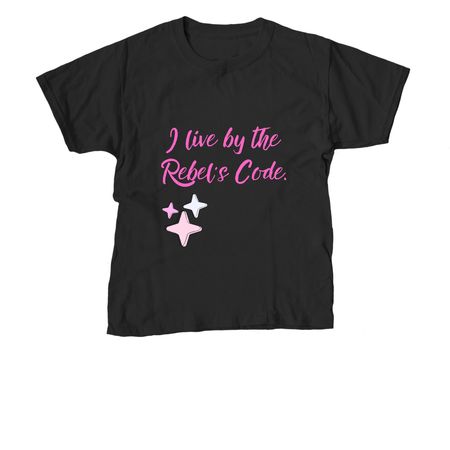 Rebel's Code., a Black Youth Unisex Tee