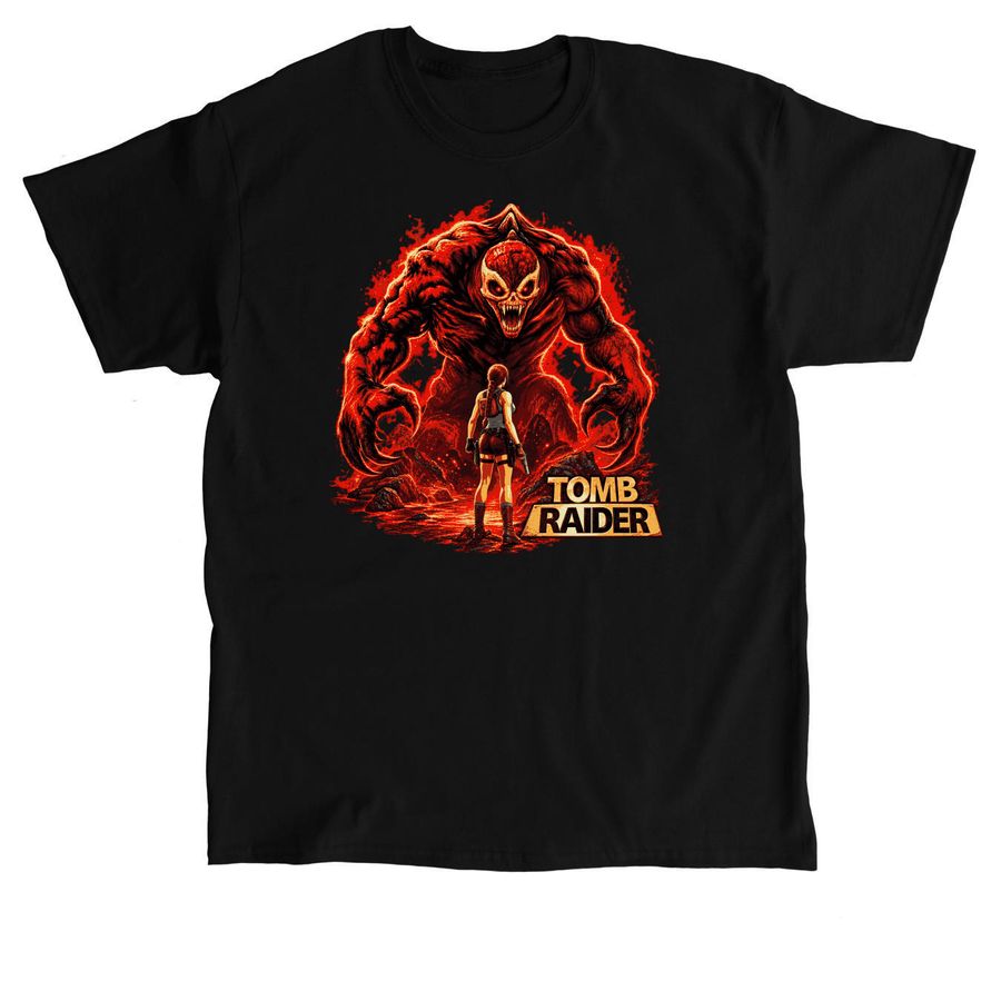 Tomb Raider Atlantean Abomination T-shirt, a Black Classic Unisex Tee