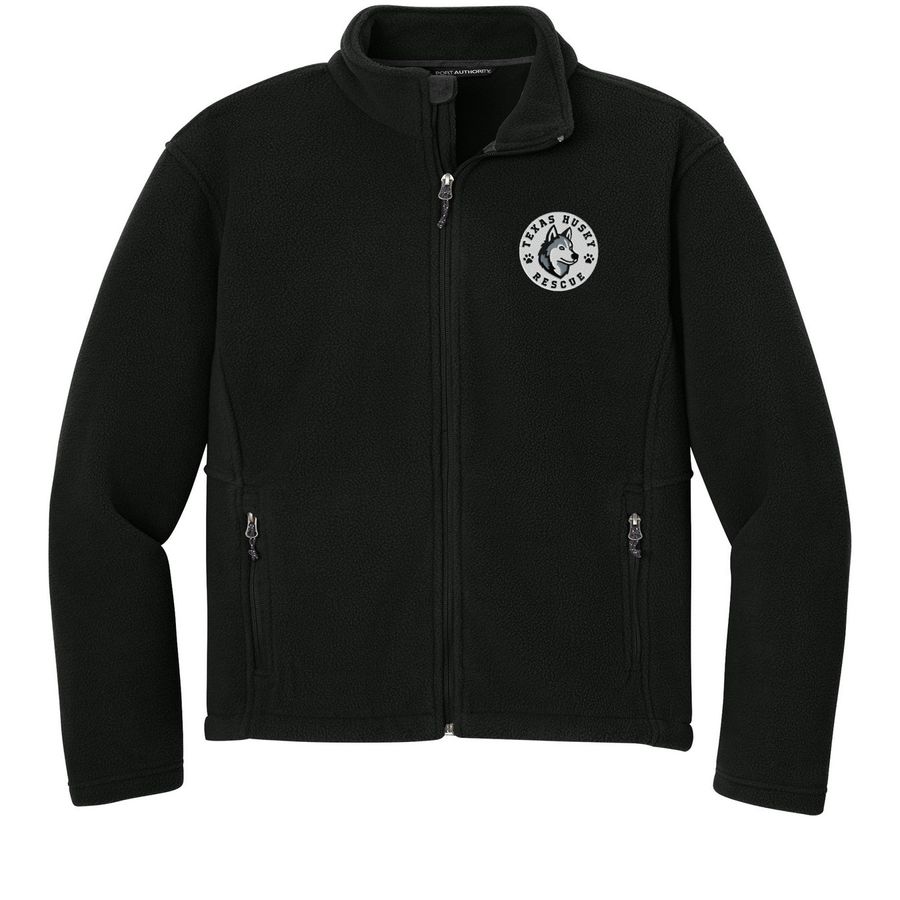 TXHR - Embroidery, a Black Everyday Fleece Jacket