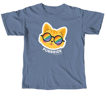 PURRRIDE, a Blue Jean Comfort Colors Unisex Tee