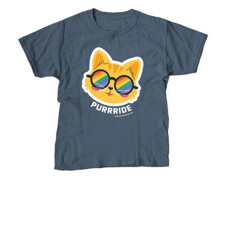 PURRRIDE, a Indigo Youth Unisex Tee