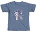 Peace Love Farm Family, a Blue Jean Comfort Colors Unisex Tee
