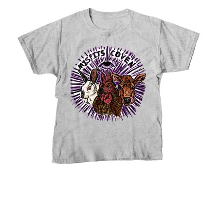 Misfits Coven Animal Sanctuary Logo, a Sport Grey Youth Unisex Tee