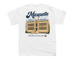 Marquette Catholic School, a White Youth Unisex Tee (back-view)