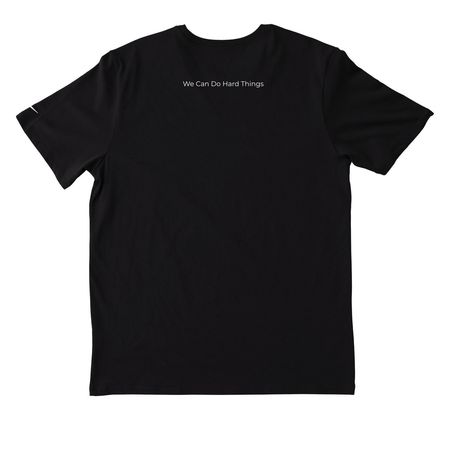 Active Wear From Clara Inspired, a Black Nike Dri-FIT Jersey Blend Performance Tee (back-view)