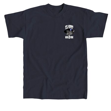 RESCUE 2 Retro, a Navy Union Made Unisex Tee