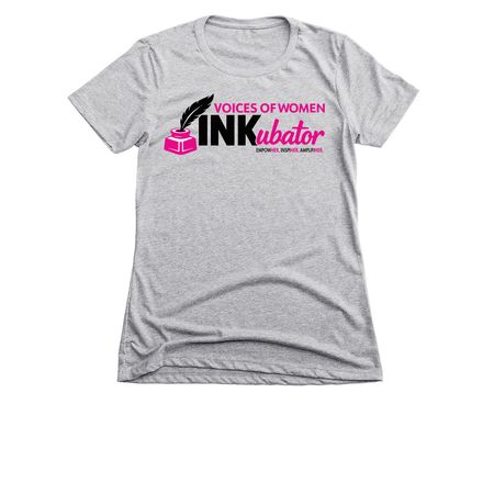 INKubator Tee, a Dark Heather Grey Women's Slim Fit Tee