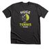 Huge Tennis Fan! &nbsp;, a Dark Grey Heather Premium Unisex Tee