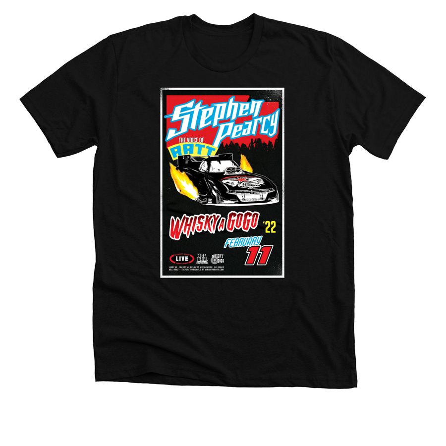 STEPHEN PEARCY and James Day Funny Car Tee&nbsp;, a Solid Black Blend Premium Unisex Tee