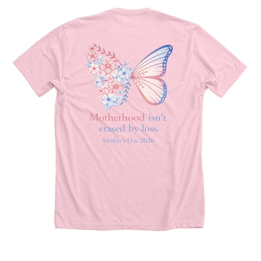 2026 Mothers Day&nbsp;, a Heather Pink Premium Unisex Tee (back-view)