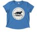 IEW 2026, a Azure Blue Allmade Eco Triblend Women?s Scoop Neck Tee