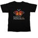 Forests For Monarchs Logo, a Black Comfort Colors Unisex Tee