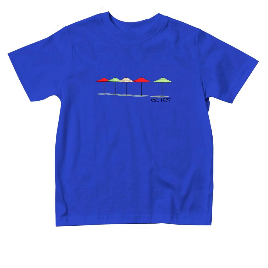 Toddler Tee With Text on Back, a Royal Blue Toddler Tee