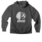 Team Wade Burger, a Asphalt Premium Heavyweight Pullover Hoodie (back-view)