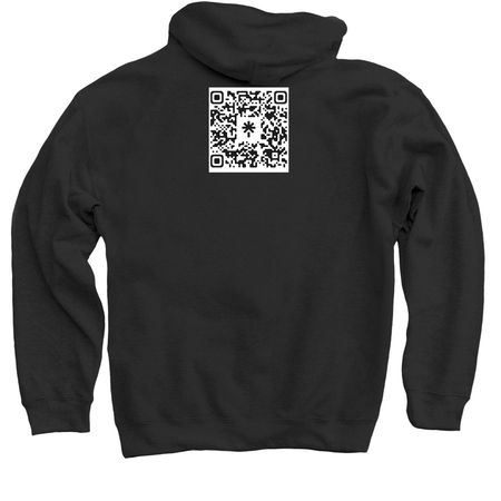 PAREIDOLIA&nbsp;, a Black Pullover Hoodie (back-view)