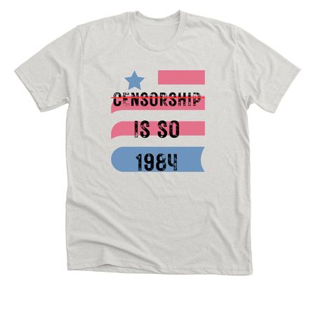 Banned Books Week 2025, a Heather Cement Premium Unisex Tee