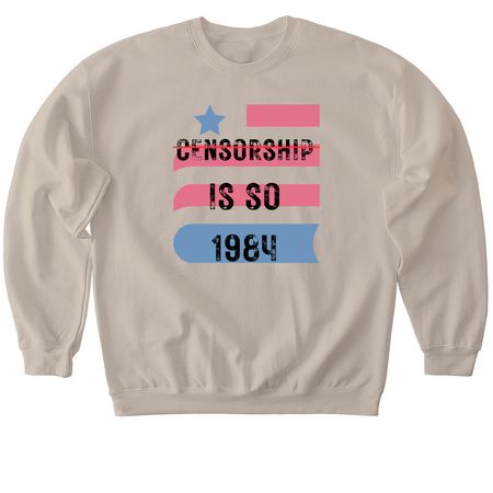 Banned Books Week 2025, a Sand Softstyle Crewneck Sweatshirt