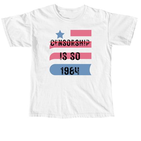 Banned Books Week 2025, a White Comfort Colors Unisex Tee
