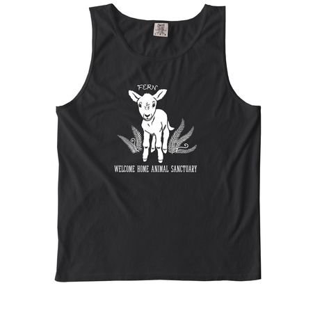 Fern's Fan Club, a Black Comfort Colors Tank Top