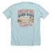 Dream Big, Make It Happen, a Heather Ice Blue Premium Unisex Tee (back-view)