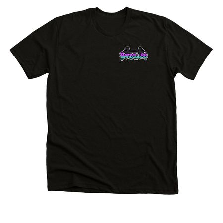 Uplifting Heroes - Powerlifting, a Black Heather Premium Unisex Tee