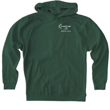 '26 Ride Destinations (2-sided), a Alpine Green Heavyweight Pullover Hoodie (back-view)