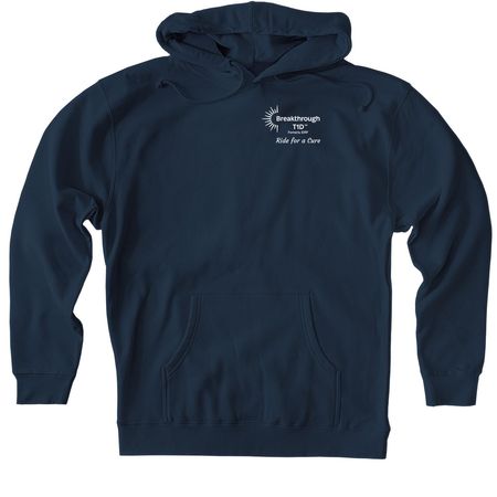 '26 Ride Destinations (2-sided), a Navy Heavyweight Pullover Hoodie (back-view)