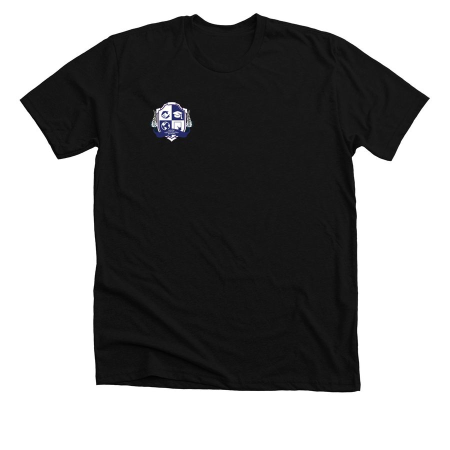 HTS Shield Shirts, a Solid Black Blend Premium Unisex Tee