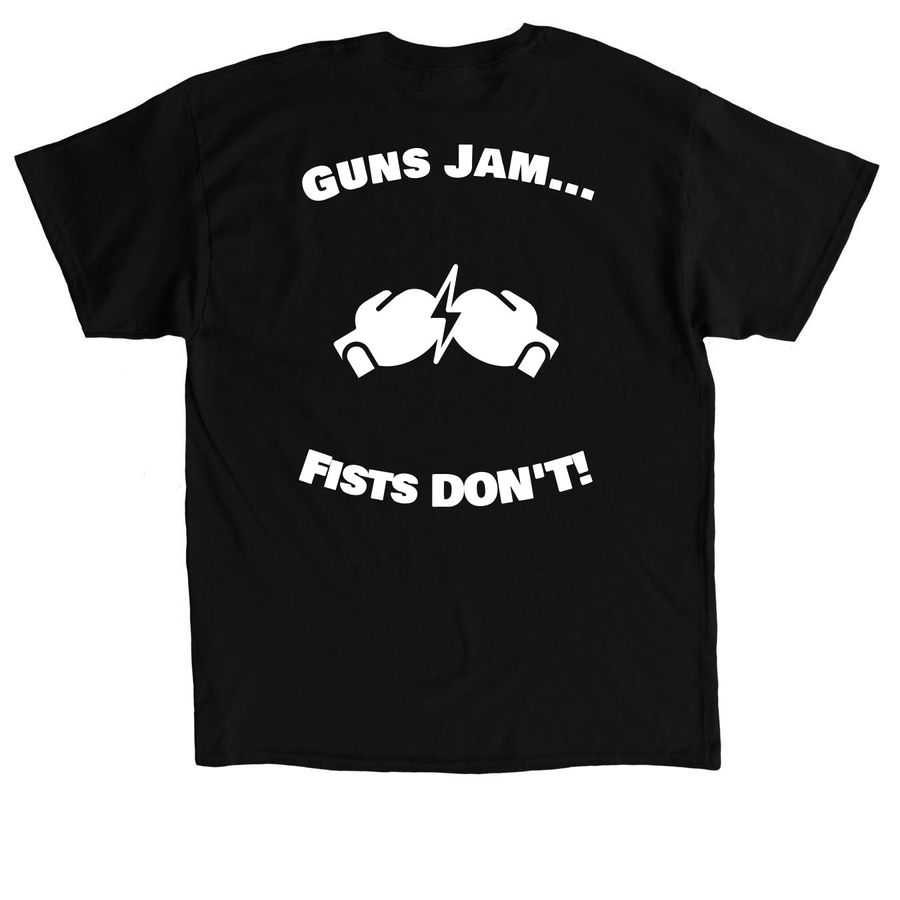 Bob & Weave's Boxing Gym Tee, a Black Classic Unisex Tee (back-view)