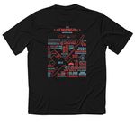 Chicago Marathon CDP Shirt, a Black Classic Performance Tee (back-view)