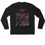 Chicago Marathon CDP Shirt, a Black Unisex Performance Long Sleeve Tee (back-view)