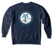 California Wavy&nbsp;, a True Navy Comfort Colors Crewneck Sweatshirt (back-view)