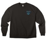 SRD "Fish Splash" Shirts & Sweatshirts, a Black Premium Heavyweight Crewneck Sweatshirt (back-view)