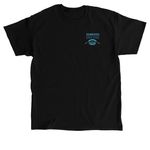 SRD "Fish Splash" Shirts & Sweatshirts, a Black Classic Unisex Tee (back-view)